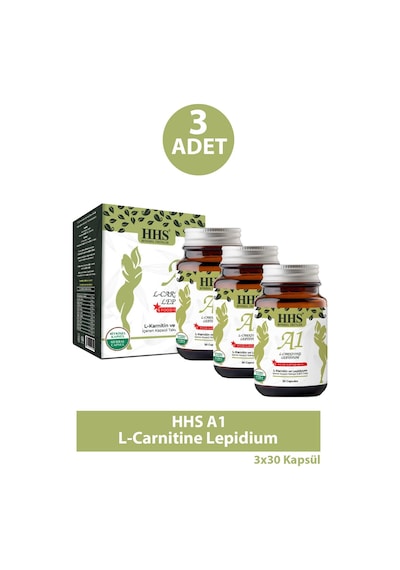 Hhs A1 L-carnitine Lepidium 30 Kapsül 3 Adet