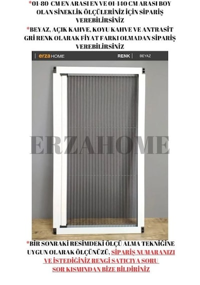 Plise Sineklik Pileli Sürgülü Pencere Sinekliği Akordiyo Plise Sineklik Pileli Sürgülü Pencere Sinekliği Akordiyo