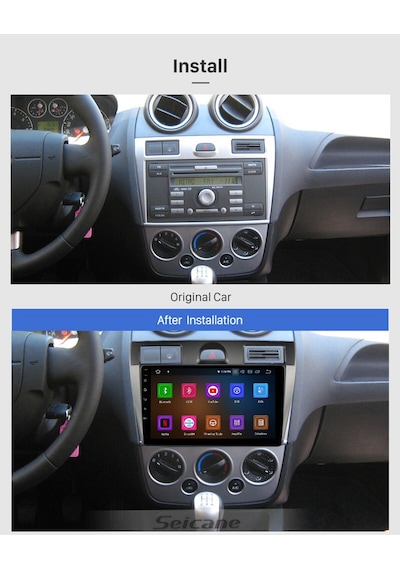 Ford Fıesta 2006-2011 Uyumlu Multimedya Navigasyon Usb Kamera Carplayer 4 Ram