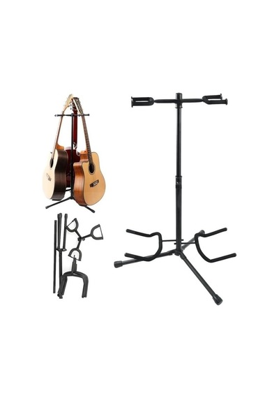 3'lü Çoklu Gitar Standı, Profesyonel Kullanım İçin Kilitli Tasarım