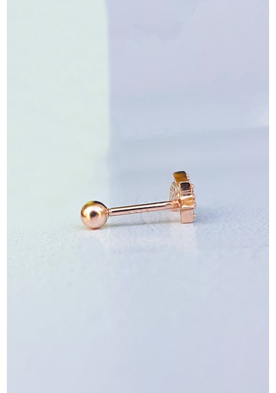 Ithal Aries Gümüş Piercing Küpe-6997 Gümüş