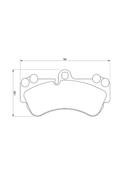 Porsche Cayenne 4.5S 2002-2007 Bosch Ön Balata N11.4171