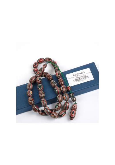 Kafur Ağacı Beyzi Kesim 11.5x17mm Tesbih Çok Renkli