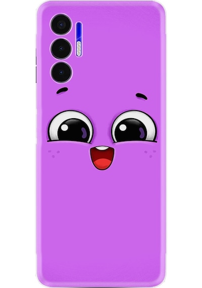 Tecno Pova 3 Kilif Silikon Desen Purple Sweety 1717 566390054
