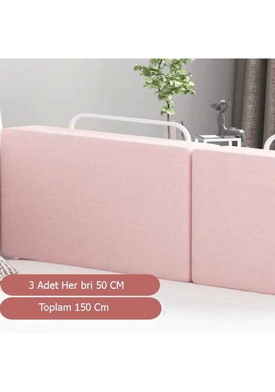 RevuBaby 150 Cm Serenity Yeni Nesil Yatak Bariyeri Korkuluğu Pembe
