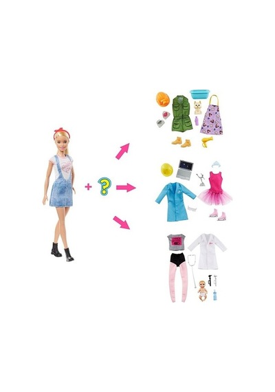 Barbie Sürpriz Meslek Bebeği  Glh62
