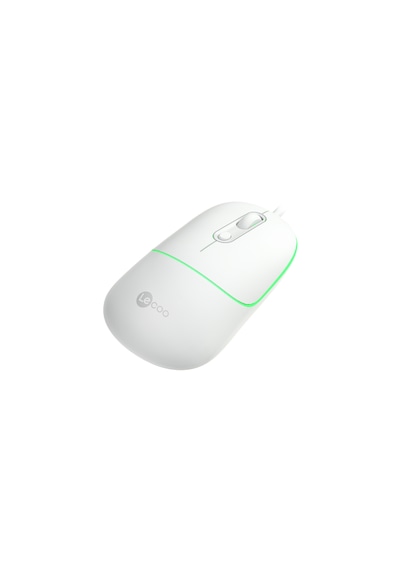 Lecoo MS110 USB Kablolu RGB 2400DPI 4 Tuşlu Sessiz Click Optik Mouse