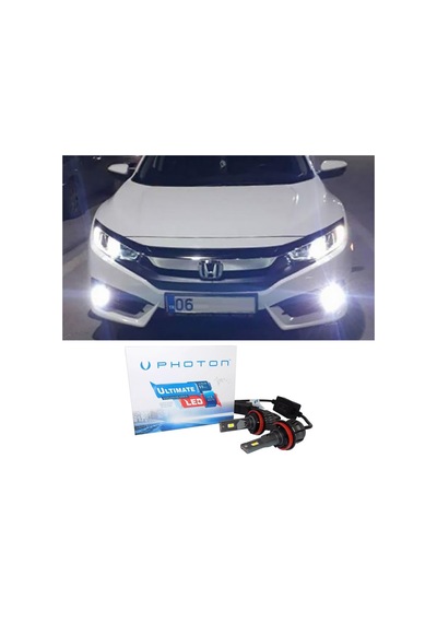 Honda Civic Fc5 Led Xenon Uzun Far Ampulü Hb3 Ultimate 9500 Lumens Yeni Seri Beyaz
