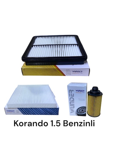Ssangyong Korando C300 1.5 E-xgdi Benzinli Filtre Seti 2019 Sonrası 120kw / 163beygir Gücü 3filtre Hava Yağ Polen