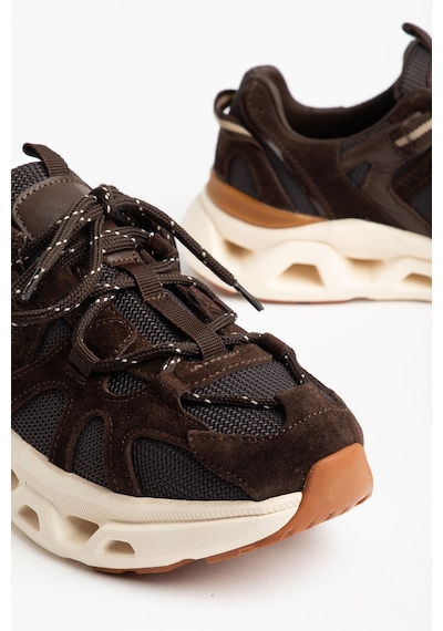 Suins Meloni Model Hakiki Deri Kadın Spor Ayakkabı Sneaker Kahve