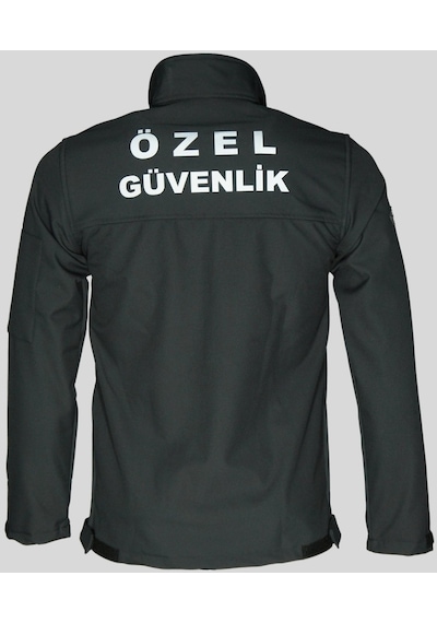 Uniprom Erkek Özel Güvenlik Softshell Mont Yeni Tip Siyah