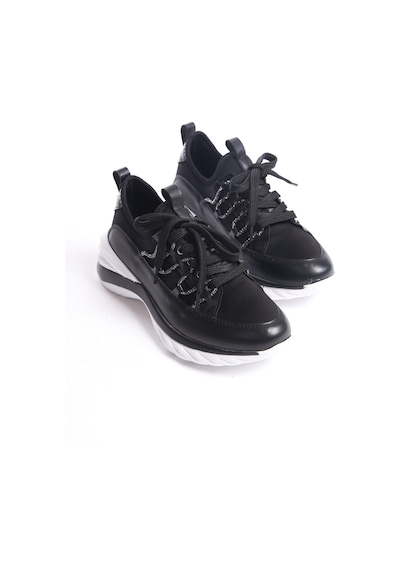 Paula Kadın Bağcıklı Rahat Ve Şık Casual Streç Sneaker 001