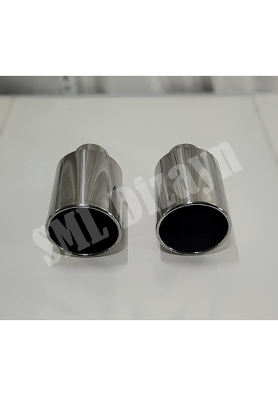 120lik Tekli Düz Egzoz Ucu. 120mm Krom Egsoz Başlığı Egzos Ucu-uç