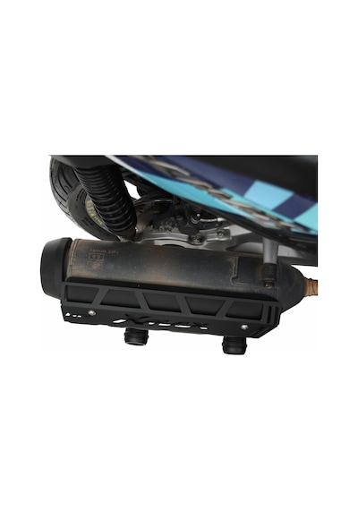 GP Kompozit Yamaha XMAX 250 2011-2017 Uyumlu Egzoz Koruma Kapağı Siyah