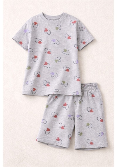 Beka Kids Kız Çocuk Kısa Kollu Ve Şortlu Bisiklet Yaka Rahat Desenli Pijama Takımı Alt-üst Takım Pembe Beka Kids Kız Çocuk Kısa Kollu Ve Şortlu Bisiklet Yaka Rahat Desenli Pijama Takımı Alt-üst Takım Pembe