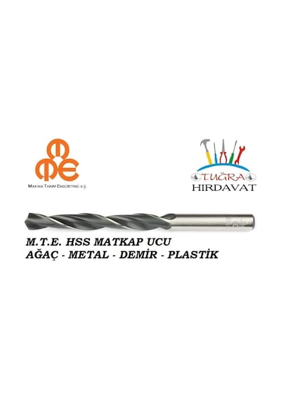Makina Takım Mte Hss Demir Metal Ağaç Plastik Matkap Ucu 7 mm