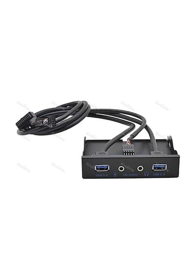 3.5 İnç 2 Port Usb 3.0 3.5Mm Floppy 4291A Mikrofon Kulaklık Diske