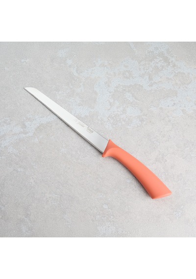 Aryıldız Mira Tırtıklı Ekmek Bıçağı Somon 17 Cm Renkli
