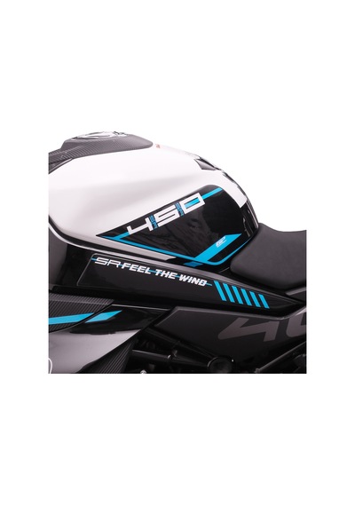 Gp Kompozit Cf Moto 450 Sr 2023-2024 Uyumlu Tank Pad Seti Mavi