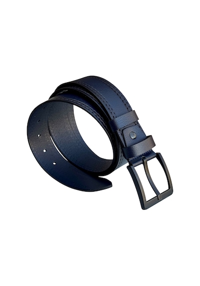 Süzer Deri 4.5 Cm. Spor Model Hakiki Deri Kenarları Dikişli Erkek Kemer Lacivert