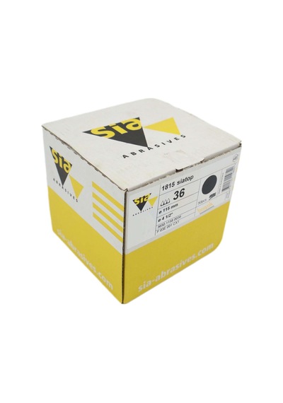 Sia 1815 Siatop 115 Mm 36 Kum Deliksiz Zımpara Kağıdı 50'li