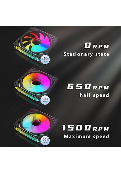 Archon Spectre Pro Rb120 Argb Pwm 4x 12cm Kasa Fan Seti 4 X 120 Mm