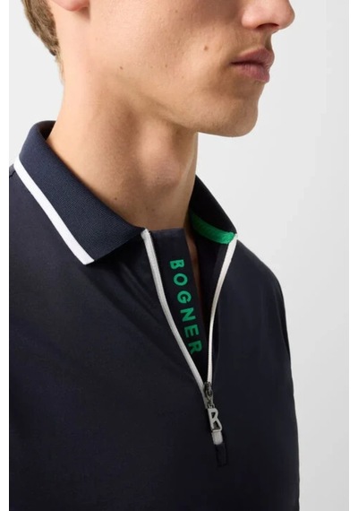Bogner Fire&ıce Bogner Jonah Lüks Sportif Stil Uzun Kollu Erkek Polo Sweatshirt, Lacivert