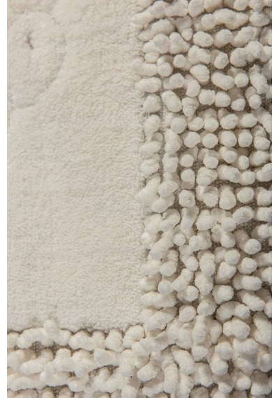 Special 2'li Osmanlı Desen Pamuklu Klozet Takımı Krem Pamuk 60 x 100 / 50 x 60 CM Krem