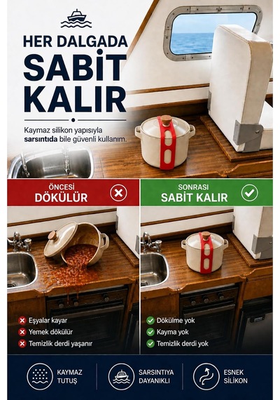 4'lü Silikon Tencere Kapağı Tutucu Silikon Kapak Sabitleyici Lastik-kırmızı Çok Renkli