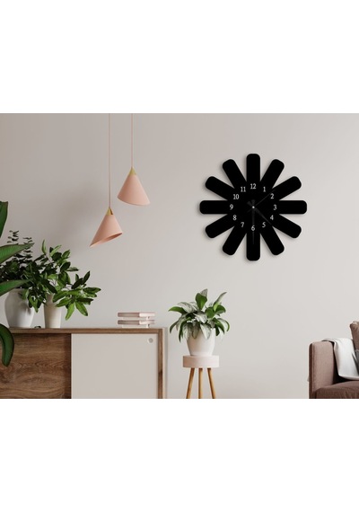 Bk Home Dekoratif 45Cm Ahşap Duvar Saati-30