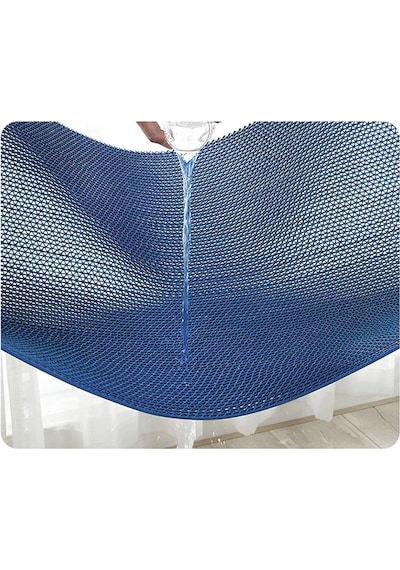 Banyo Duş Havuz Zincir Mat Paspas Kaydırmaz Pvc Paspas / Mavi / Ebat: 90 Cm. Mavi