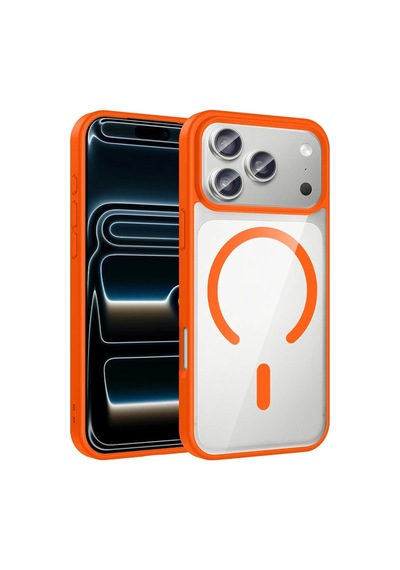 Apple Uyumlu iPhone 17 Pro Kılıf M-safe Wireless Şarj Özellikli Silikon Ege Kapak