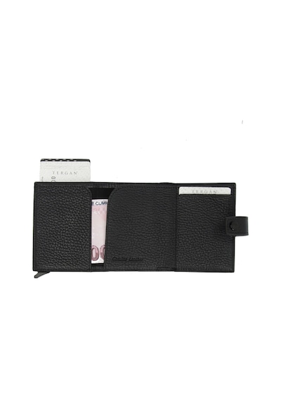 Tergan Siyah Deri Unisex Kredi Kartlık 00263A41