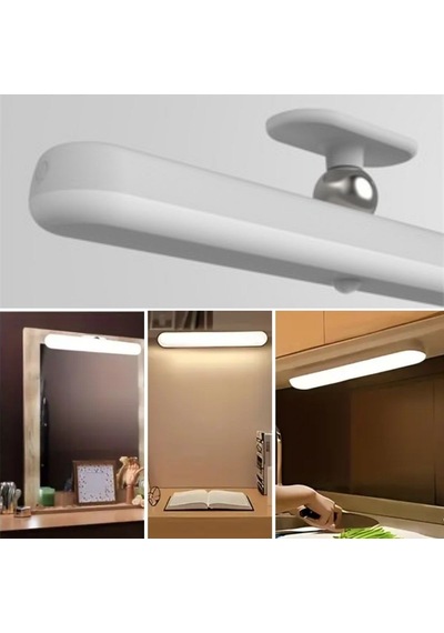 Dokunmatik Usb İle Şarj Olabilen 27 Cm Led Aydınlatma Makyaj Aynası Işığı Sarı