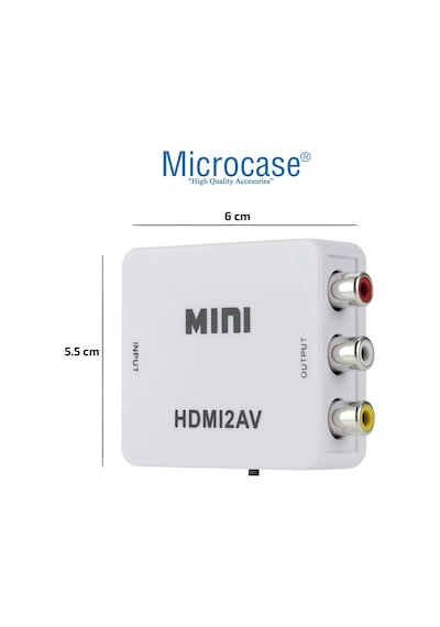 HDMI to RCA TOS AV Çevirici 1080P Mini HDMI2AV AL2665
