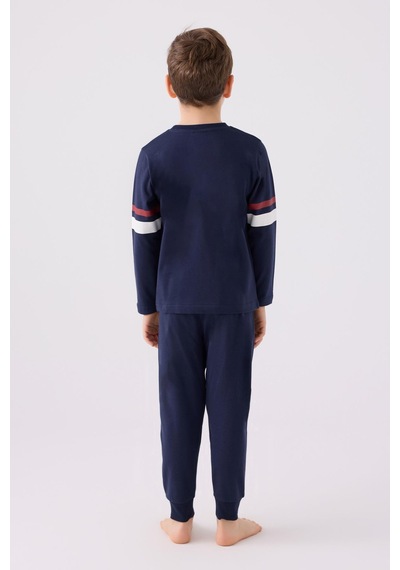 U.s. Polo Assn. 1902 Erkek Çocuk Uzun Kol Manşetli Pijama Takım Lacivert U.s. Polo Assn. 1902 Erkek Çocuk Uzun Kol Manşetli Pijama Takım Lacivert
