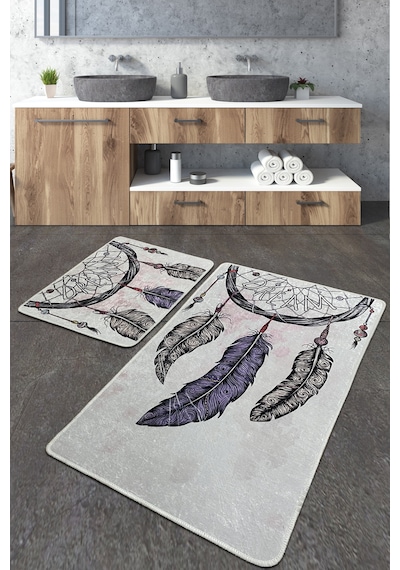 Parast Banyo Halısı Djt 2 Li Set Çok Renkli