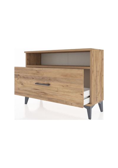 Arges Şifonyer Tek Raflı Tek Çekmeceli 88x30x64 Çam-çam Çam