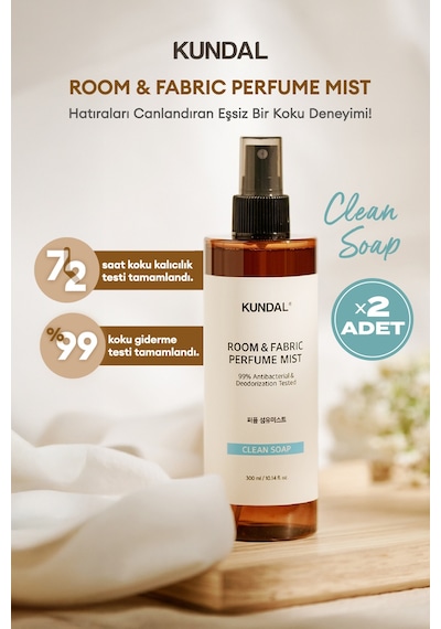 Oda Ve Kumaş Kokusu Kundal Room & Fabric Perfume Mist Clean Soap Sabun