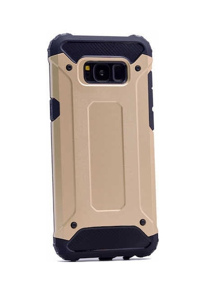 Kilifone - Samsung Uyumlu Galaxy S8 Plus - Kılıf Çift Katman Zırh Tank Crash Military Kapak - Gold