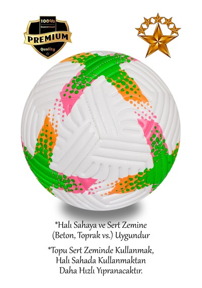 Alastor Futbol Topu Pompalı Ve Tekmelik Kaliteli Beyaz - Yeşil