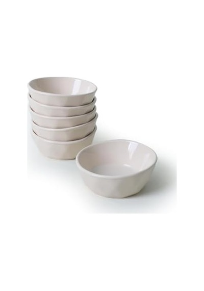 Krem Kristal Çerezlik/sosluk 12 Cm 6 Adet 030