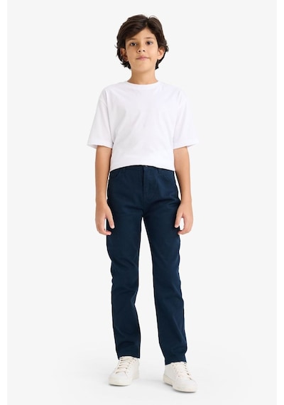 Defacto Erkek Çocuk Düz Paça Gabardin Pantolon X4224a626spnv146 Lacivert-nv146