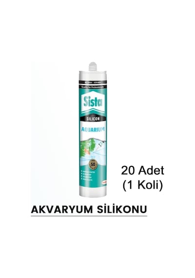 Sista Şeffaf Akvaryum Silikonu 310 Ml Henkel (20 Adet) Şeffaf
