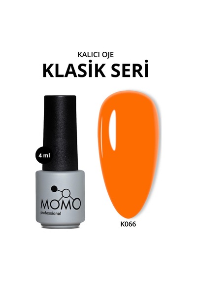 Momo Professional Kalıcı Oje K066 Turuncu 4 Ml