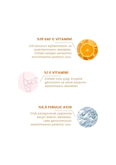 Procsın Hydro Solutıon C E %10 C Vitamin + % 0,5  Aydınlatıcı Ferulıc Acıd 30 ML
