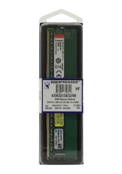 Kingston KSM32ED8/32ME 32 GB DDR4 3200 MHz CL22 ECC Server Ram