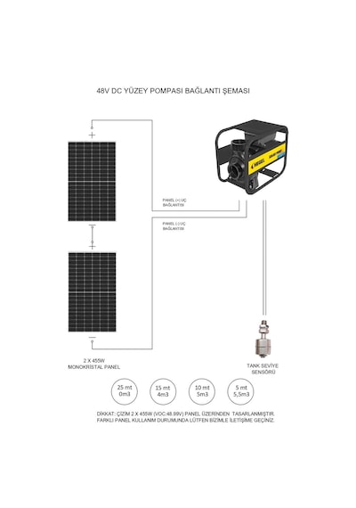 Hegel 48 Volt 550 Watt Dc Salyangoz Yüzey Pompası