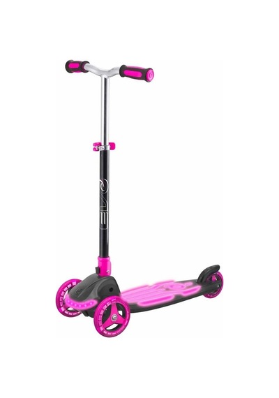 Evo 3 Tekerlekli Katlanabilir Illuminate Işıklı Pembe Scooter