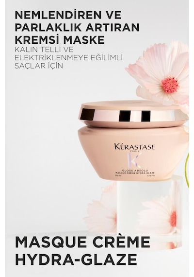 Kerastase Gloss Absolu Kalın Telli Ve Elektriklenmeye Eğilimli Saçlar Için Nemlendiren Maske 200 Ml